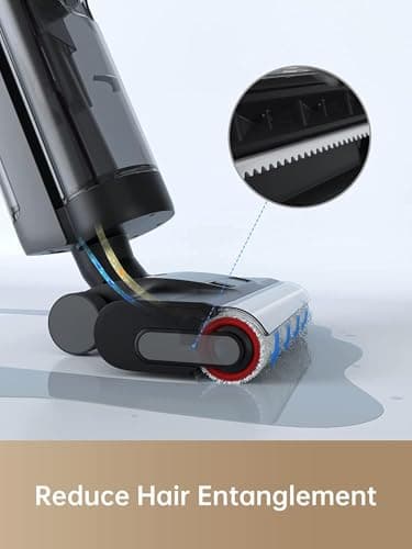 DREAME H12 Dual Smart Wet Dry Upright Vacuum, Floor Cleaner Mop Combo 4-in-1 Cordless Stick Vacuum for Multi-Surface, One-Step Self Cleaning with Hot Air Drying 5