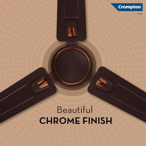 Crompton SUREBREEZE HILL BRIZ NEO 1200 mm (48 inch) Ceiling Fan (Smoked Brown) Star rated energy efficient fans 3