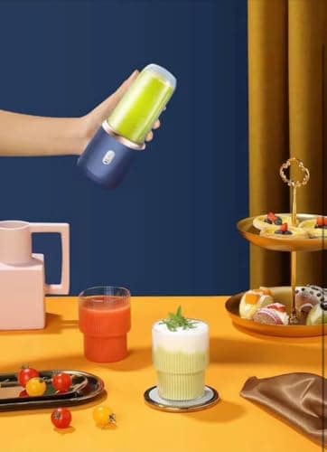 Portable Mini Blend Juicer Machine for Healthy Smoothies, Fresh Juices and Protein Shakes, USB Charging Travel Blender Cup 5