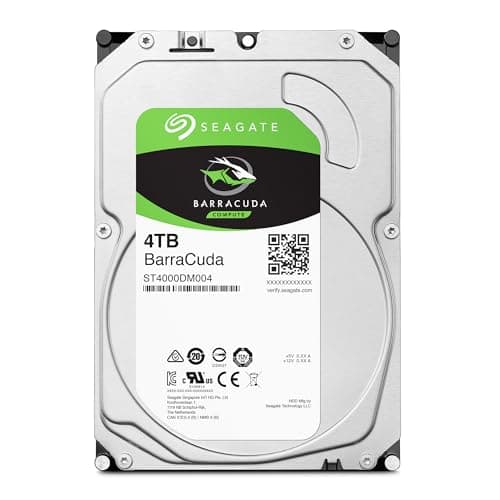 Seagate Barracuda 4 TB Internal SATA Hard Drive HDD 6Gb/s 256MB Cache 3.5 Inches (8.8 cm) for Computer Desktop PC (ST4000DM004) 2