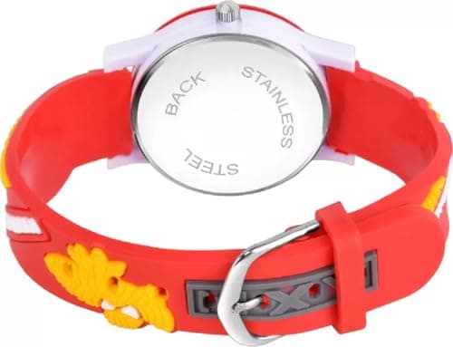SELLORIA Silicone White Dial Cartoon Watch Series Analogue Kids Watch (Red, Red, Rubber) 4
