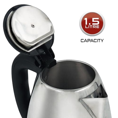 iBELL Castor CTEK15M Premium 1.5 Litre Stainless Steel Electric Kettle,1500 watts Auto Cut-Off Feature,Silver 4