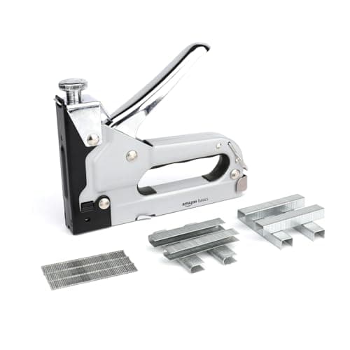 amazon basics 3 in 1 Heavy Duty Staple Gun with staples - (4-14mm) 600 Pieces