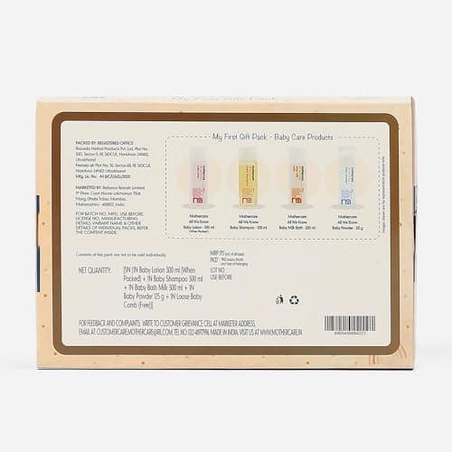 Mothercare Gift Set for Babies | Baby Gift Box (Pack of 4) | Bath Milk, Lotion, Shampoo 300ml Each & Powder 125g | 2