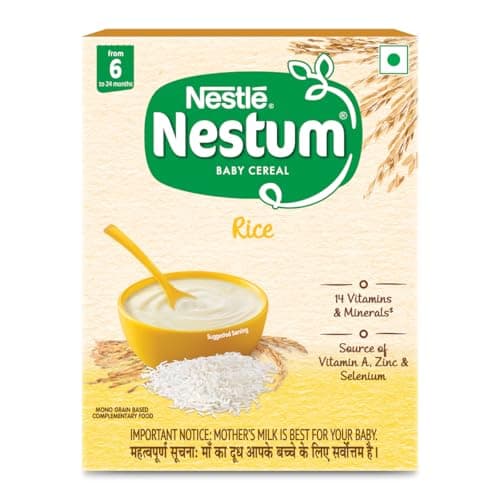 Nestum Baby Cereal – From 6 to 24 Months, Rice, 300g, Bag-in-Box Pack