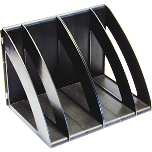 Solo Desk Organizer – 6-Section Adjustable Desktop File & Magazine Rack, Sleek & Functional Design for Office and Home, Ideal for Magazines, Books, and Papers