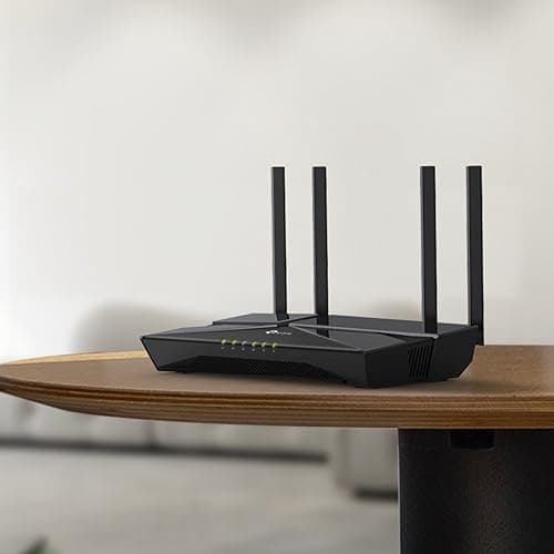 TP-Link XX530v AX3000 Wi-Fi 6 XPON Wireless Router | Black | Dual Band 2.4GHz & 5GHz | 4 Fixed High-Gain Antennas | 4 Gigabit LAN Ports | 1 VoIP Port | SC/APC Fiber Port | Easy Remote Management 5