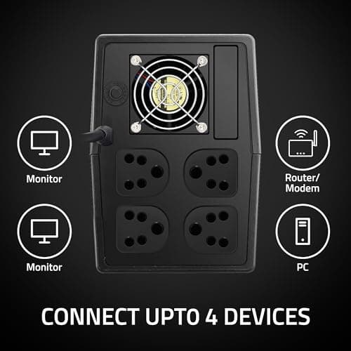 Artis 2000VA Line Interactive UPS for Personal/Gaming Computers, Desktop PCs, Laptops, Routers, Networking Devices and Gaming Consoles with 16A Input Plug. 4