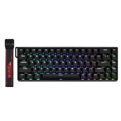 EPOMAKER Aula WIN68 HE 65% Wired Magnetic Keyboard with Adjustable Actuation, Hall Effect Keyboard with 0.3 ms Latency, 8000 Hz Polling Rate, Hot-Swap, for Win/Mac (Black)