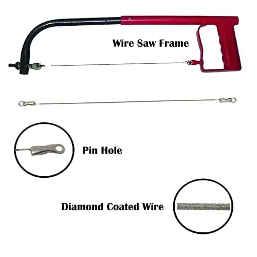 Excel Diamond Wire Hand Saw for Glass, Hard and Brittle Materials 2