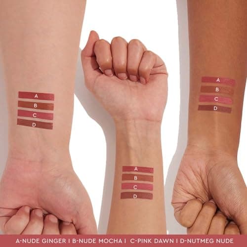 Kiro Four Play Non-Stop Airy Matte Liquid Lip Stack – Ultimate Quad, 6ml | 4 Nude Lipstick Shades | Long-lasting, Transfer-proof, Hydrating, Lightweight | Infused with Avocado & Apricot Oils 5