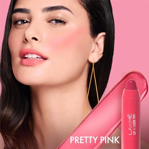LAKMÉ Lip Love Lip & Cheek Tint Pretty Pink, Cream finish 5