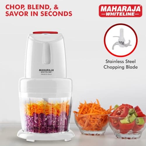 Maharaja Whiteline Frisco Dlx Electric Chopper (800ml)- 250 Watt | 2 Year Warranty - White 3