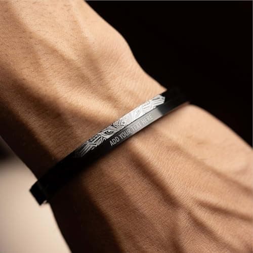 Mesmerize India Tribal Dragon Stainless Steel Kada | Personalised Men's Bracelet | 6 months warranty. 5