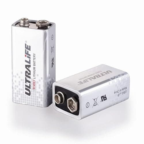 Ultralife Lithium 9V 1200MAH U9VL-JPBP Lithium Battery (Pack of 2)