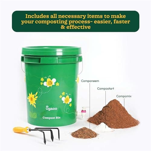 Ugaoo Home Compost Bin to Convert Kitchen Waste Into Fertilizer, 20 Litre (Set of 1) 2
