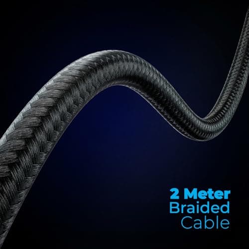 Zebronics Premium Wired USB Gaming Headphone, Simulated 7.1 Surround Sound, 40mm Neodymium Drivers, Windows Software, EQ, Flexible Mic, Multicolor, 2m Braided Cable, Ear Cushion, PC & Laptop (Jet 7.1) 5