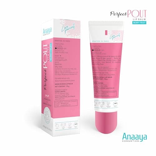 Anaaya Perfect Pout Lip Balm SPF 30 Enriched with Shea and Cocoa Butter Berry Fruit 2