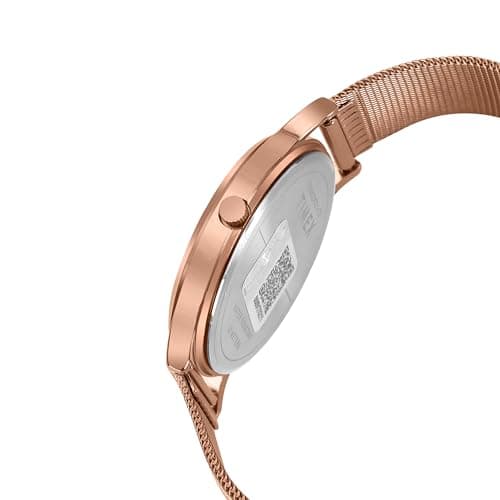 TIMEX Analog Watch for Couple with Teal Round Dial & Rose Gold Stainless Steel Bracelet Band Water Resistant Pair's Wrist Watches - TW00ZP002 3