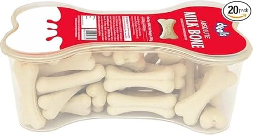 Drools Absolute Dog Bone Treats 300g 20 Pieces Jar | Milk Flavour | Strengthens Gums and Jaws | Enriched with Calcium and Phosphorus | Keeps the Dog's Teeth Healthy and Clean 2