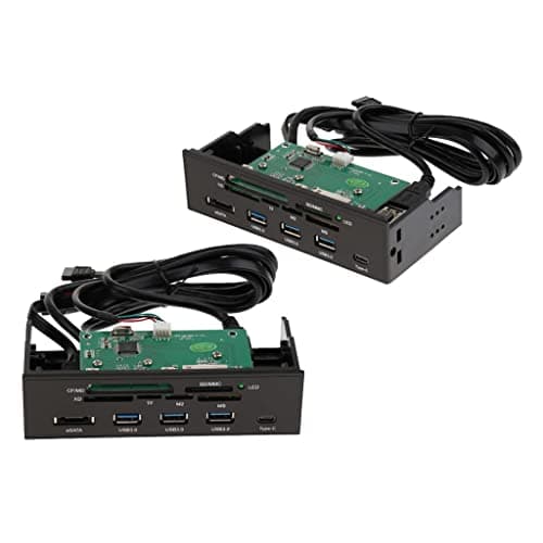 ATORSE 2pc 5.25in Desktop Optical Drive Front Panel Internal Card Reader Dashboard 5