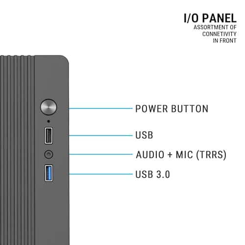 Ant Esports Si15 Mini-Tower Computer Case/Office Cabinet - Black | Support Micro-ATX, Mini-ITX 5