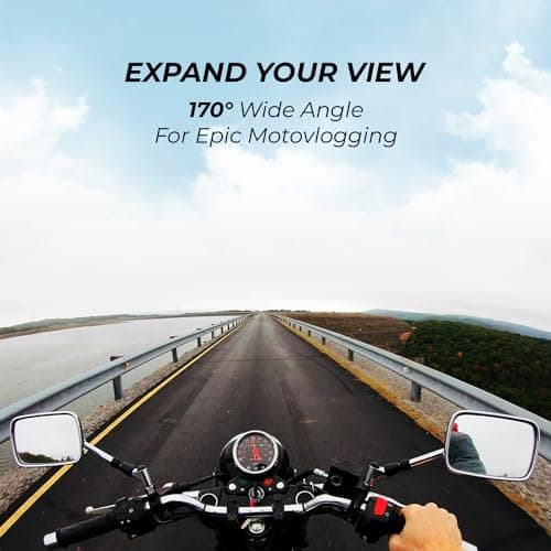 IZI ONE Plus 5K 48MP Action Camera - 6-Axis Gyro Stabilization, 110ft Waterproof, Vlogging, 170° FOV, WiFi, Dual Screen Video Camera, 2X 1350mAh Batteries, Fast C-Type Charge HQ External Mic. 5