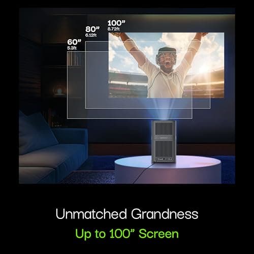 Lumio Arc 5 Portable Home Projector | Official Google TV with Netflix | Native 1080p Full HD | 4K Support | 200 ANSI Lumens | Auto Keystone | Dolby Audio | Sealed Light Engine | Bluetooth Speaker 6