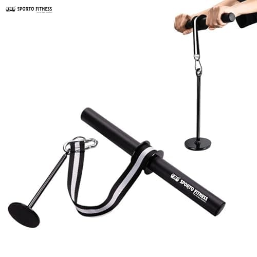 SPORTO FITNESS Wrist and Forearm Blaster,S-37 Muscle Strength Wrist Roller & Forearm Roller for Training with Soft Foam Grip Handles, Weight-Bearing Rope Training Fitness Equipment 5