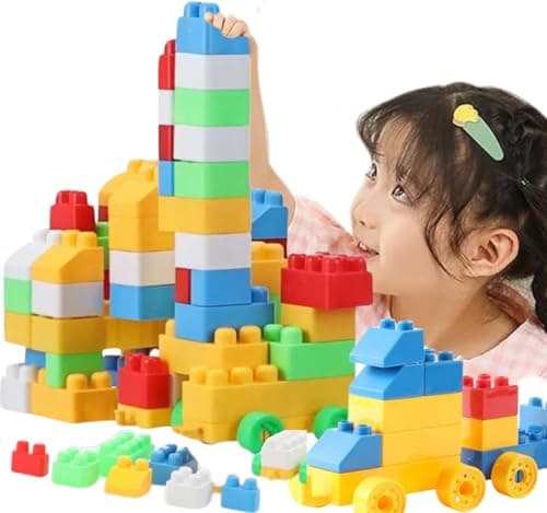 Humming Bird Kid's 80 Pcs Big Mega Sized Blocks Toys Building and Construction Block Set for Children Boys and Girls (Multicolor) 2