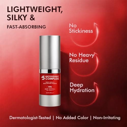 Conscious Chemist® Rapid Glow & Brightening Essence | Face Serum with 5 Antioxidant Complex (100X Stronger Than Vitamin C), Vitamin E & Retinol | For Radiant, Even-Toned Skin, For Men & Women, All Ski 6