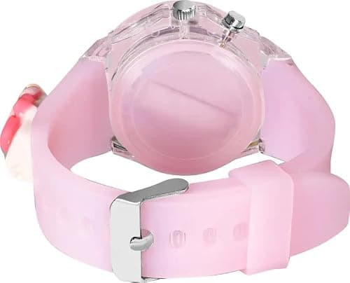 SELLORIA Kids Analog Watches, Pink and Blue Silicone Strap, Pack of 2 (Pink,Black) 2