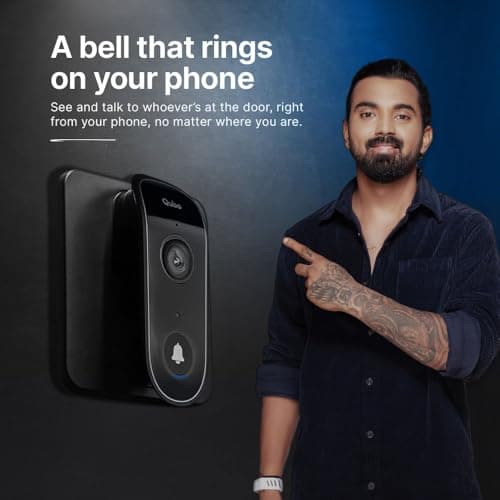 Qubo Smart WiFi Video Doorbell from Hero Group | Instant Phone Visitor Video Call | Intruder Alarm System | 1080P FHD Camera | 2-Way Talk | Alexa & OK Google | Plug and Play AC Chime | Made in India 2
