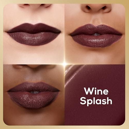 RENEE H2O Hydrating Creme Lipstick-Wine Splash, Super Glossy, Lightweight, Non-drying & Hydrating, Easy Glides Formula with Intense Pigment, Shea Butter, Hyaluronic Acid, Jojoba Oil Infused 3