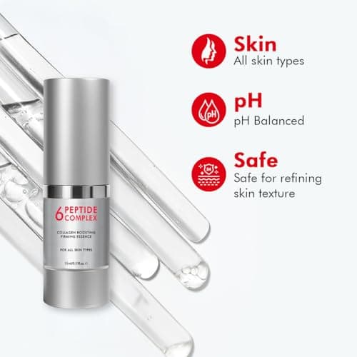 Conscious Chemist® 6 Peptide Serum for Face | 15ml | Complex Collagen Boosting Firming Essence for Face, Niacinamide & Hyaluronic Face Serum, Reduce Fine Lines, Wrinkles, Face Serum for Men & Women 5