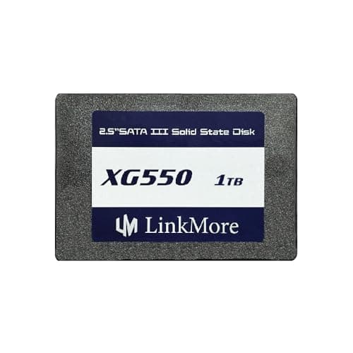 LinkMore XG550 1TB 2.5” SATA III (6Gb/s) Internal SSD, Solid State Drive, Read Speed Up to 500MB/s, 2.5 inch for Laptop and PC Desktop