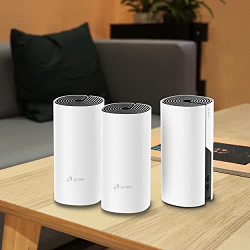 TP-Link Deco M4 Whole Home Mesh Wi-Fi System, Seamless Roaming and Speedy (AC1200), Work with Amazon Echo/Alexa, Router and Wi-Fi Booster, Parent Control Router, Pack of 3 3