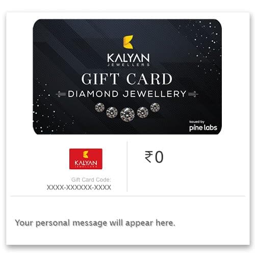 Kalyan Jewellers - Diamond Jewellery|E-Gift Card | Instant delivery | Valid for in-store purchases | Ideal gift for birthday, anniversary & wedding