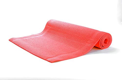 Mind Reader YOGAPVC-RED All Purpose Extra Thick Yoga Fitness & Exercise Mats with Carrying Strap, High Density Anti-Tear 5
