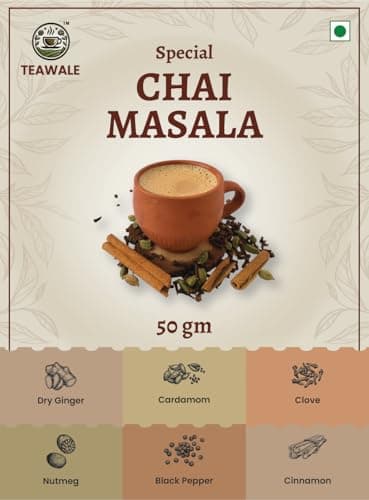 TeaWale Special Chai Masala | Ready-to-Use Masala Powder for Tea | Authentic Indian Spice Blend | Rich Aroma & Flavour | 50 g Pouch | Pack of 1