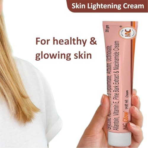 NG Glow Face Cream with Glycolic Acid, Kojic Acid, Vitamin E and Pine Bark Extract, 60g, (Pack of-3) 4