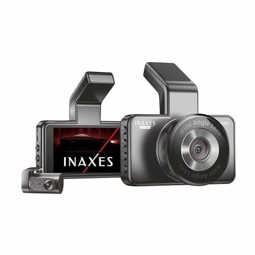INAXES DC 202D Quad HD Dual Channel Dashcam (Front+Rear - 2026 Edition) with 3" IPS Display | F True 2K, Rear True FHD Res | 4MP Front Camera | ADAS| with | WiFi & APP Support | G-Sensor |