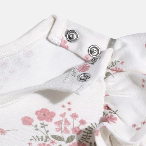 Mothercare Girls Autumn Charm Printed Short Sleeve Rompers | Soft Baby Jumpsuit Playwear | Pink Infant Outfit for Toddlers 4