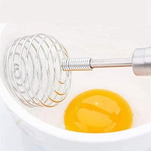 Qelviora Stainless Steel Semi-Automatic Push-Down Whisk Hand Blender 2