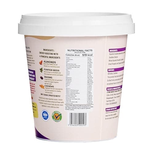 Ethno Protein Packed Bio-Activated Trail Mix (7-Pack) - Roasted Almonds, Cashews, Raisins, Cranberries - Sprouted Nuts & Seeds + Mixed Dry Fruits Combo Pack - Sugar-Free, Oil-Free, Healthy Snacks 2