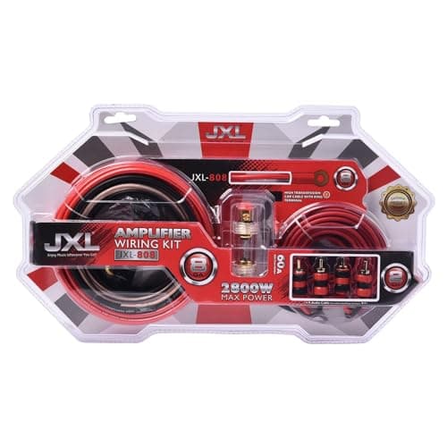 JXL 808 Amplifier Wiring Kit for Amps and Bass Tube 2800 W MAX Power 8 Gauge 3