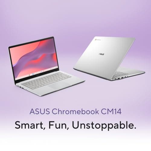 ASUS Chromebook CM1405 (2026), Smartchoice, MediaTek Kompanio 540 Processor, 8GB RAM, 128GB SSD, FHD, 14"(35.5 cm), Chrome OS, Pure Grey, 1.37 Kg, CM1405CM4A-S60033, Thin & Light Laptop 2