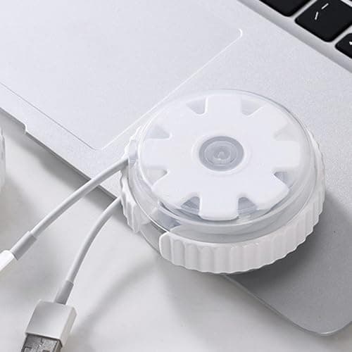 Cable Organizer Data Cable Sorting Cable Management Retractable Cord Organizer Cord Management Wire Manager for USB Cables Storage Organizer Holder Box for Home, Office, and Travel – Multi-Purpose 5