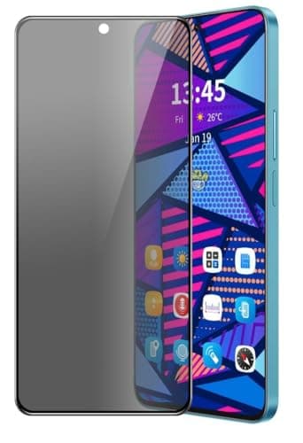 JGD PRODUCTS for Samsung Galaxy M35 5G, F35 5G Edge to Edge Anti Spy Privacy Tempered Glass with Easy Installation Kit | Black (Pack of 1)