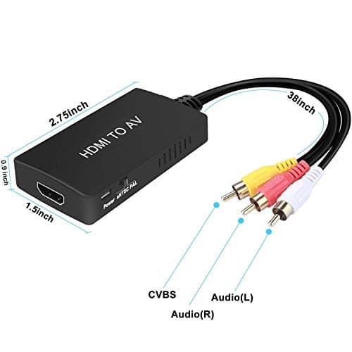 TaiHuai HDMI to RCA/AV Converter for Fire Stick, Roku, Apple TV, Xiaomi Mi Box, Android TV Box, DVD, Blu-ray Player 5